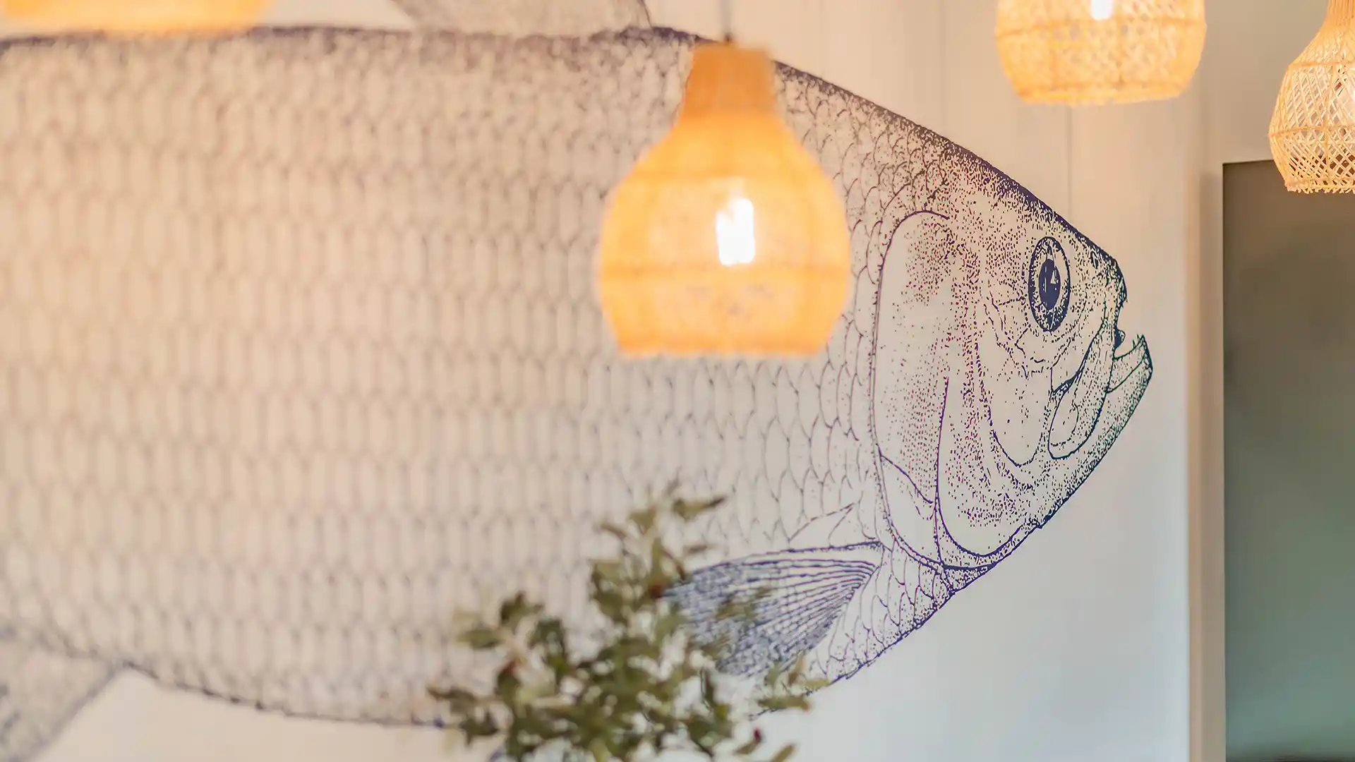 Blaubarschbude Kölpinsee Detail Küche