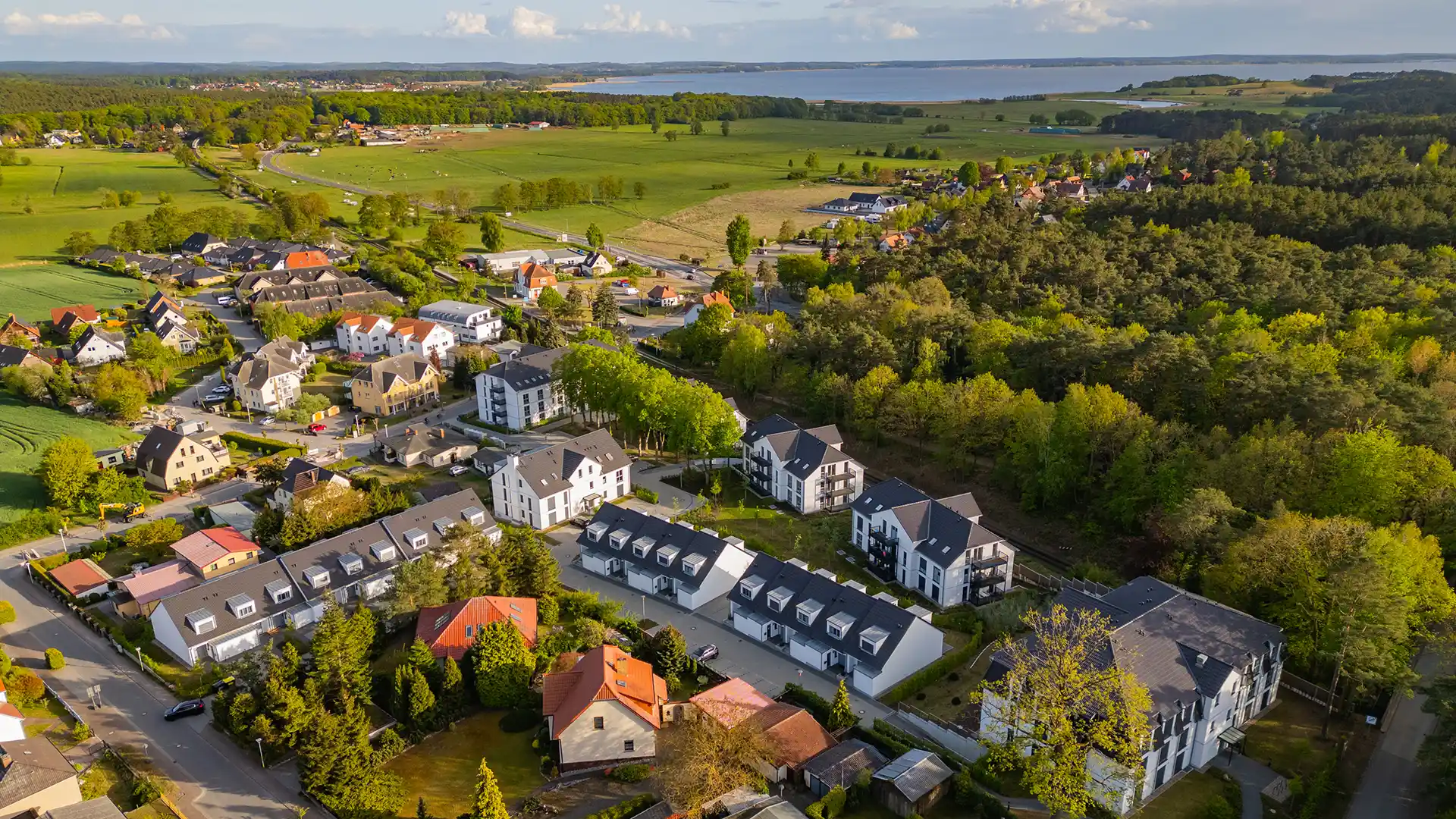 Blaubarschbude Kölpinsee Luftaufnahme